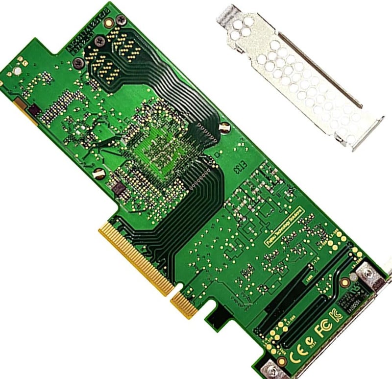 LAMPAN بطاقة SAS HBA متوافقة مع LSI 9300-8i وضع IT وبطاقة توسيع PCIe SATA D3307، 8 منافذ 12Gbps PCIe 3.0، دعم موسع SAS، وحدة تحكم HBA مع 2X كابلات SFF-8643 إلى 4X SATA لـ TrueNAS unRAID - Image 4